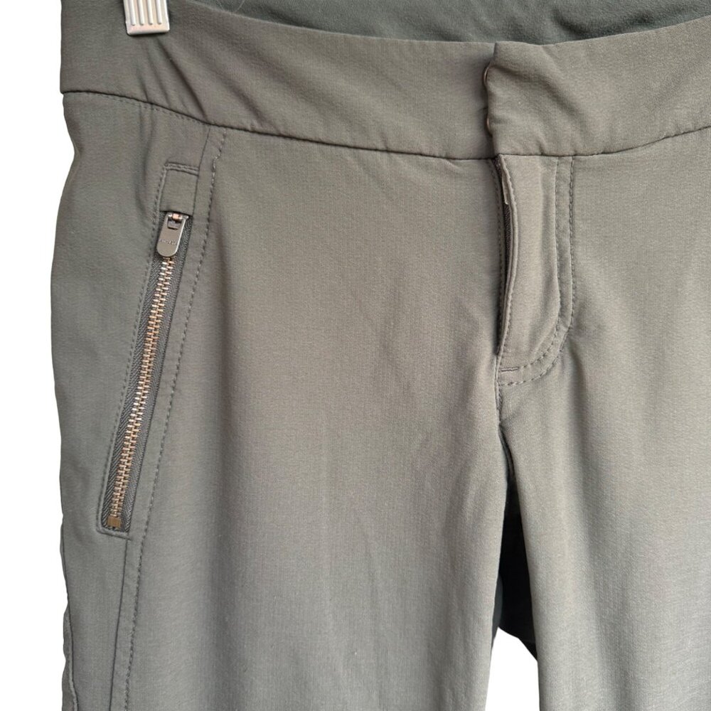 ATHLETA Wander Skinny Ankle Zip Olive Pants 349953-03 Women's Size 0 Nylon - Picture 16 of 16